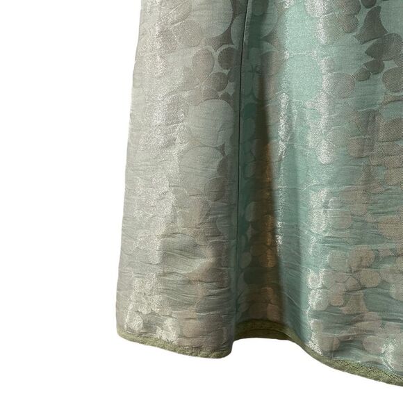 Marc Jacobs Mint Green Silk Flair A Line Skirt Size 2 - Picture 5 of 7
